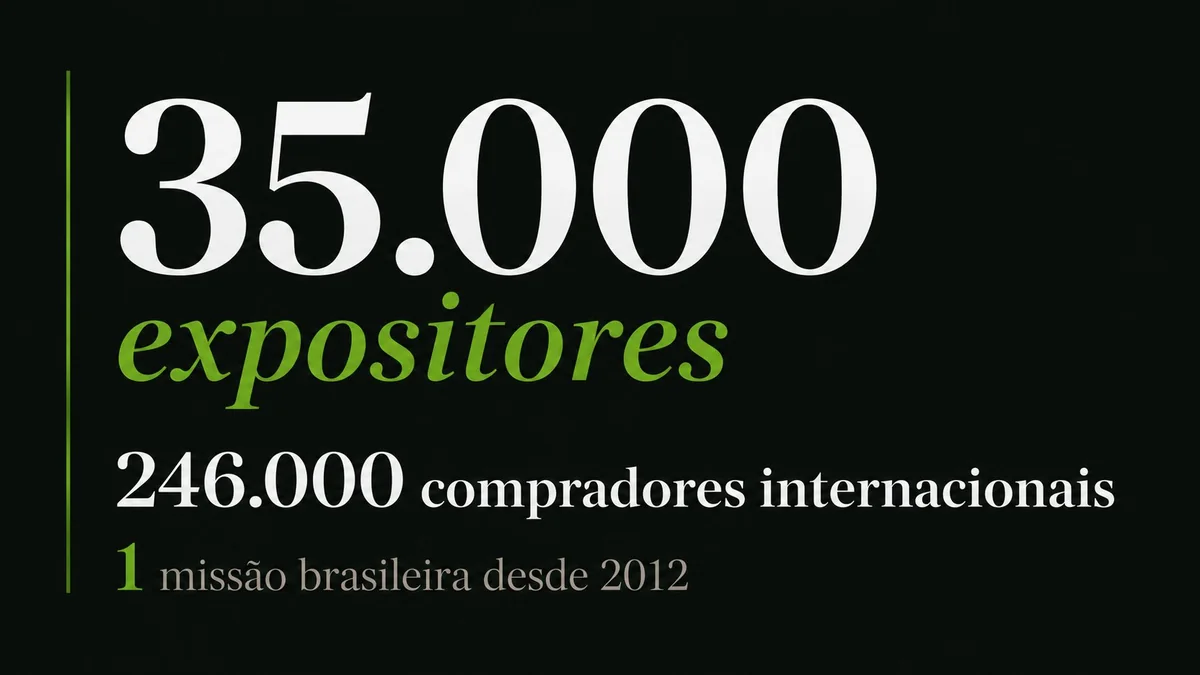 Infográfico Canton Fair: 35.000 expositores, 246.000 compradores internacionais, 1 missão brasileira AMO Embarque desde 2012